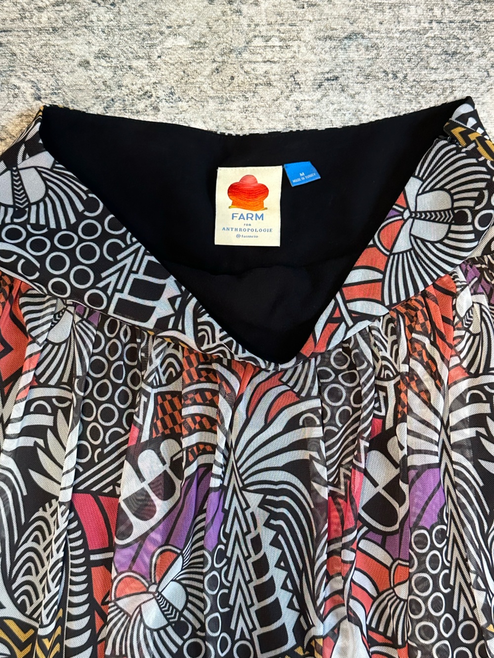 Farm Rio Tropical Maxi Skirt Size M - Picture 2 of 4